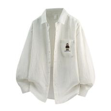 批发天丝亚麻长袖衬衫老钱风立领宽松<b class='q'>休闲</b>简约秋冬百搭纯色上衣衬衣