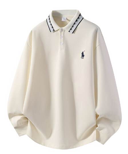 POLO 셔츠 남성 인사이드 잡아라. 의류 가을 새로운 디자인 센스 폴로 칼라 트렌드 캐주얼 긴팔 티셔츠 남성 자수
