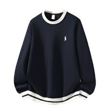 批发新款秋季棉质美式圆领<b class='q'>卫衣</b>宽松套头情侣款长袖高级感休闲打底<b class='q'>卫衣</b>