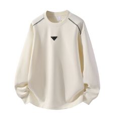 批发新款秋季棉质美式圆领<b class='q'>卫衣</b>宽松套头情侣款长袖高级感休闲打底<b class='q'>卫衣</b>