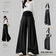 批发<b class='q'>实拍</b>孕妇<b class='q'>裤</b>子春秋新款外穿时尚休闲高个子垂感运动阔腿托腹西<b class='q'>装</b><b class='q'>裤</b>