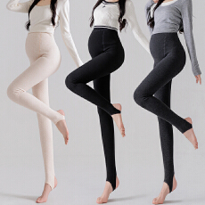 批发孕妇竖条纹打底<b class='q'>裤</b>秋冬加绒加厚保暖棉<b class='q'>裤</b>连<b class='q'>裤</b>袜螺纹针织紧身秋<b class='q'>裤</b>