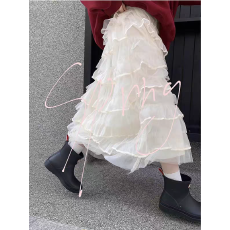 批发馨帮帮 蓬蓬蛋糕<b class='q'>裙</b>女秋仙女月光<b class='q'>裙</b>法式高腰<b class='q'>芭蕾舞</b>纱<b class='q'>裙</b>半身<b class='q'>裙</b>长款