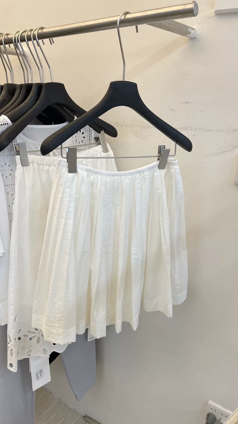 puki 클래식 무거운 작업 발레 퍼프 우산 치마 단어 Pleat Tulle 미니멀리즘 반신 스커트