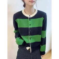 批发2025秋冬新款女装女士<b class='q'>条纹</b>毛衣<b class='q'>开衫</b>女针织外套爆款秋冬内搭可外穿