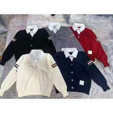 批发Pink Trip双袖撞色条纹<b class='q'>针织</b>外套女秋冬新款v领短款<b class='q'>针织</b>开衫上衣