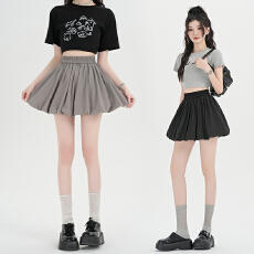 批发实拍芭蕾风花苞半身裙女2026新款小个子防走光a字蓬蓬<b class='q'>短</b>裙<b class='q'>裤裙</b>