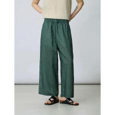 批发超火气质棉麻松紧腰宽松九分直筒裤休闲裤女夏