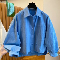 批发*2026新款<b class='q'>秋</b>高级感蕾丝拼接衬衫长袖韩版宽松巨好看衬衣上衣