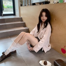 批发高品质 韩慵懒休闲衬衫防晒夏季衬衣宽松显瘦开衫上衣通勤长袖