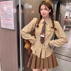 批发实价 领带徽章都有-质量高于同行校供感学院风条纹撞色