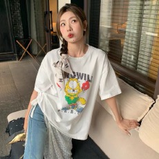 批发官图 纯棉-220克100%棉 2026年春夏装短袖T恤女韩版印花