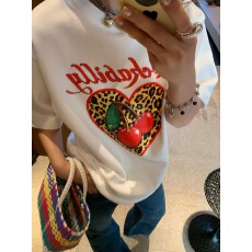 批发官图 纯棉-220克100%棉 2026年春夏装短袖T恤女韩版印花