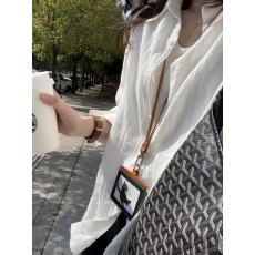 批发品质竖条纹提花白<b class='q'>衬衫</b>女春夏松弛感宽松气质百搭长袖<b class='q'>衬衣</b>防晒上衣