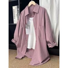 批发纯棉韩版叠穿防晒<b class='q'>衬衫</b>女薄款外穿宽松遮肉显瘦<b class='q'>衬衣</b>开衫长袖上衣