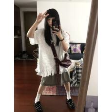 批发夏季波点短袖衬衫女2026韩系新款设计感小众宽松休闲时尚百搭衬衣