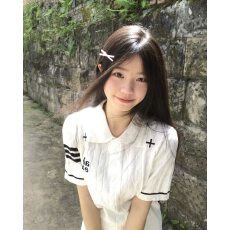 批发美式设计感复古风翻领杆条<b class='q'>针织衫</b>女夏季短袖t恤宽松老钱风polo衫