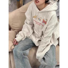 批发官图 实价 仿棉华棉复合-薄款310g加绒400g 连帽卫衣<b class='q'>女</b>秋冬装跨境