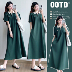 批发实拍中长款大码T恤