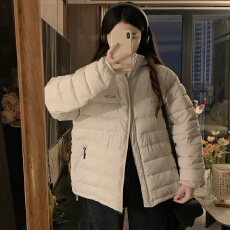 批发实拍2025年新款排骨轻薄连帽羽绒棉服女<b class='q'>情侣</b><b class='q'>户外</b>休闲短款<b class='q'>时尚</b>外套