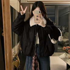 批发<b class='q'>实拍</b> pu皮衣加厚加绒<b class='q'>外套</b>女2025冬季保暖毛领皮夹克棉衣上衣女装