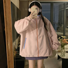 批发<b class='q'>实拍</b>冲锋软壳连帽外套女2026春季新款<b class='q'>户外</b>休闲贝壳绣防水夹克上衣