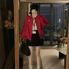 批发实拍 早春美式外套女2026春季新款<b class='q'>情侣</b><b class='q'>工装</b>夹克百搭宽松棒球服潮