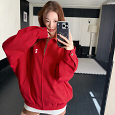 批发实拍春美式外套女2026春秋季新款情侣工装夹克小个子百搭棒球服