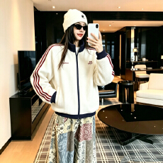 批发实拍 三条杠运动卫衣外套男女2026秋华夫格刺绣开衫情侣休闲夹克