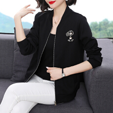 批发现货2025秋冬棒球服外套女士夹克中年<b class='q'>妈妈</b>装显瘦休闲上衣女装大码