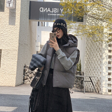 批发实拍马甲女秋冬新款韩版宽松百搭羽绒棉服马夹背心坎肩<b class='q'>短款</b>外套