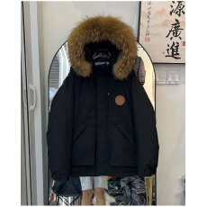 批发白鸭绒工装派克大毛领<b class='q'>羽绒服</b>女<b class='q'>中长款</b>2025户外加厚宽松情侣外套潮