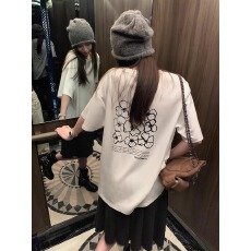 批发官图 21支纯棉-210克100%棉 2026年春夏装短袖T恤女韩版<b class='q'>印花</b>