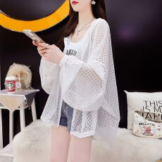 批发官图 抖音质量<b class='q'>中长款</b>宽松夏季微透防晒服拉链<b class='q'>中长款</b>休闲连帽外套