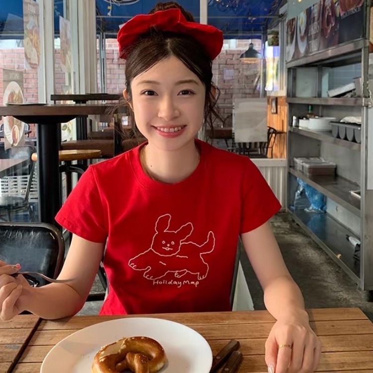 40 220 그램 빗질하다 92 면 8 암모니아 Lun 이후 패키지 칼라 몸매 가꾸기 슬림해 보이는 긍정적 인 어깨 반팔 티셔츠 여성