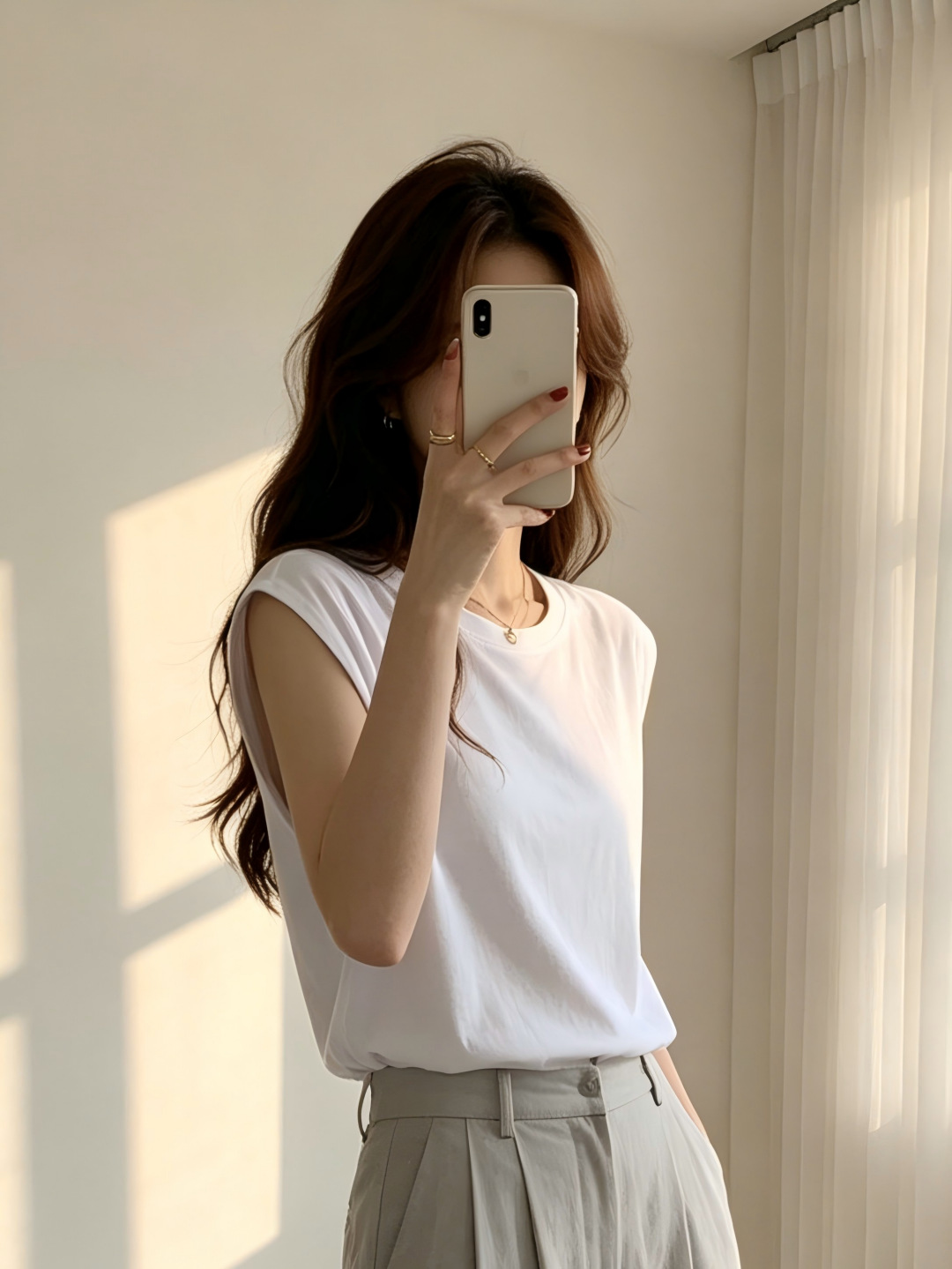 민소매 반팔 티셔츠 여성 여름 새로운 아메리칸 레트로 작은 대중 핫걸 루즈핏 캐주얼 패션 맨위