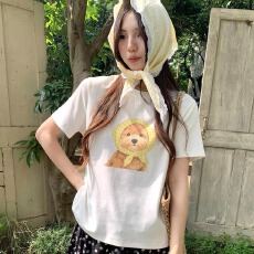 230克纯棉印花短袖T恤女--源头韩版高品质女装