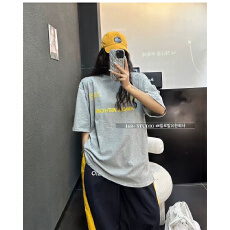 批发官图 21支纯棉-210克 后包领 夏装韩系短袖<b class='q'>T</b><b class='q'>恤</b>女<b class='q'>韩版</b>宽松大码印花