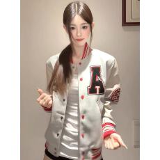 批发原版面料400G原工艺无色差 美式重磅刺绣棒球服外套秋冬夹克