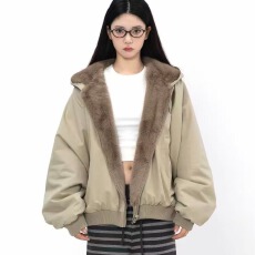 批发双面穿韩版座山雕棉服情侣短款秋冬宽松防寒加厚保暖夹克短外套