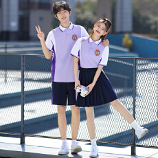 批发已出货实拍2026夏季新款POLO领学生运动套装校服班服