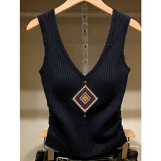 批发春夏季女装设计感吊带背心女<b class='q'>修身</b>显瘦辣妹风性感内搭小上衣