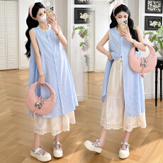 批发实拍2026夏<b class='q'>装</b>新款小香风甜美孕妇<b class='q'>连衣</b>裙+孕妇阔腿<b class='q'>裤</b>套<b class='q'>装</b>
