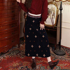 批发【雪花邮筒】港风复古灯芯绒<b class='q'>高腰</b>显瘦<b class='q'>半身裙</b>