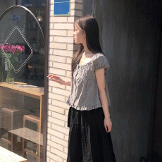 批发碎花<b class='q'>泡泡袖</b>娃娃衫女春夏新款温柔风