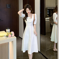 批发晚礼服大码胖mm显瘦夏季白色加肥加大宴会气质轻奢胖妹妹<b class='q'>连衣裙</b>子