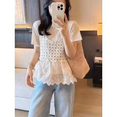 吊带背心女2026夏季新款爆款泰式独特拼接镂空叠穿无袖小上衣外穿