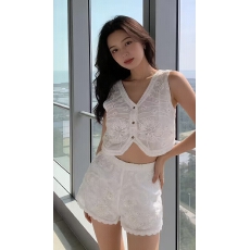 批发<b class='q'>夏</b>季新款蕾丝刺绣镂空花边短裤女外穿双层防走光安全裤<b class='q'>打底裤</b>