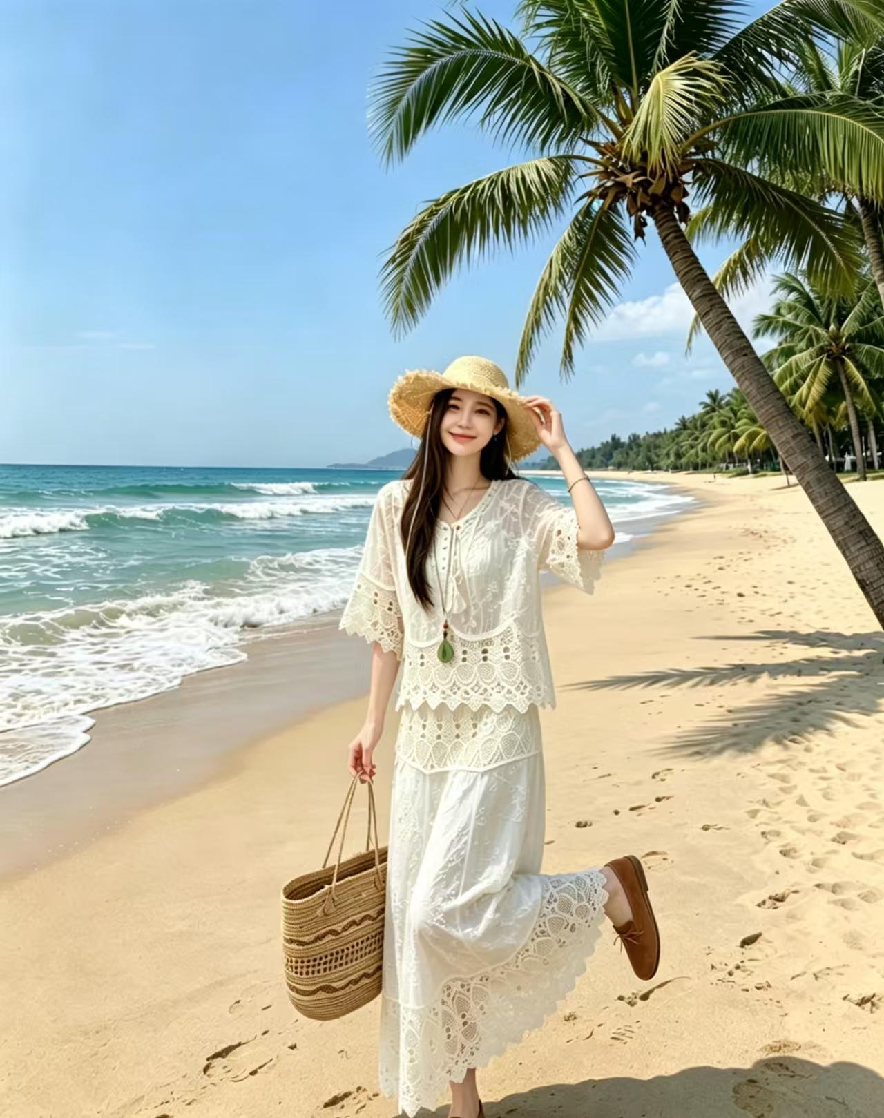 Chic 민족 스타일 캐미솔 외부 가져 가라. 휴가 작은 셔츠 여름 빅 사이즈 지방 mm 슬림해 보이는 스택 착용 베스트 맨위