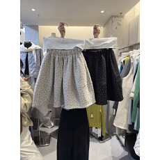 批发2025年<b class='q'>冬</b>季新款韩版宽松高腰通勤风减龄显瘦百搭碎花半身裙